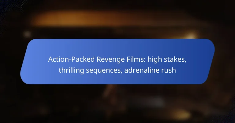 Action-Packed Revenge Films: high stakes, thrilling sequences, adrenaline rush